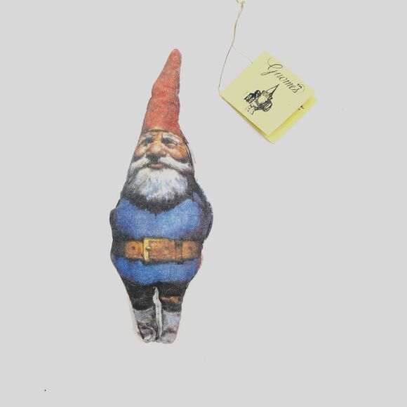 Vintage Gnomes Gnome Christmas Tree Ornament Uniebeck 1978 Stuffed w/ Tag - Picture 8 of 8
